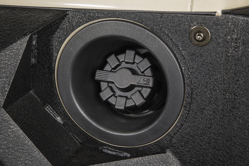 Jeep Wrangler Fuel Cap - Rugged Ridge - Elite Aluminum - Black - `01-`21